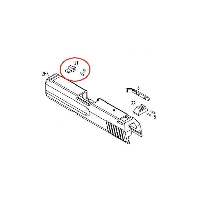 Front Sight for KSC / KWA USP