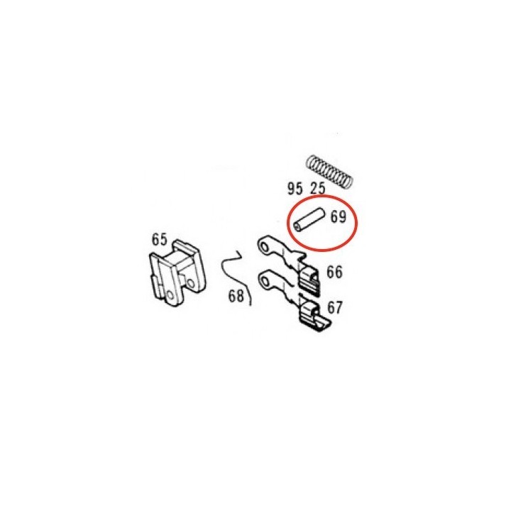 Pin Guide N°69 for KSC / KWA Glock