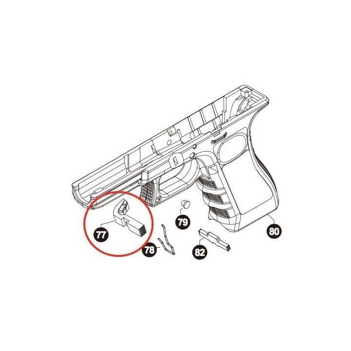 Magazine Catch for Stark Arms S17 / S18 / S19