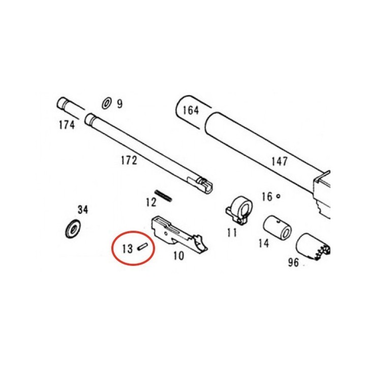 Magazine Pin N° 13 for KSC / KWA Glock
