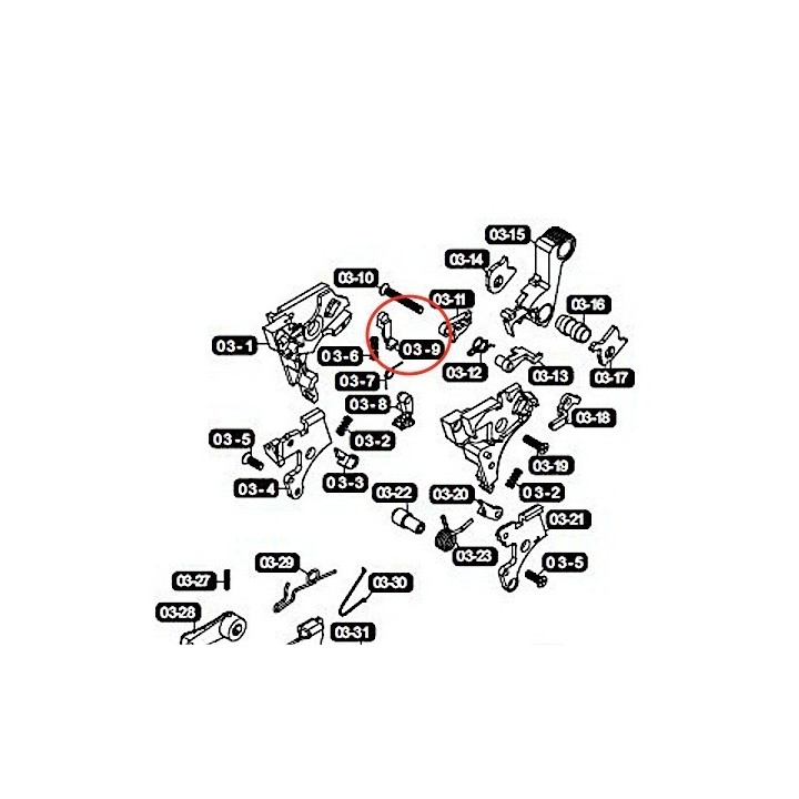 Knocker Lock for VFC / Cybergun FNX-45