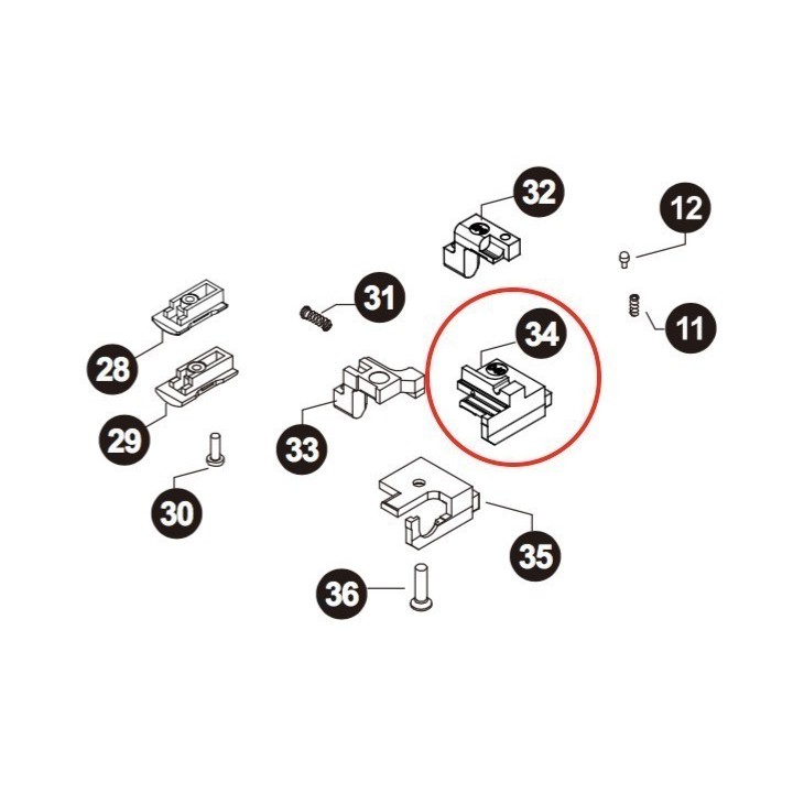 Part n° 34 for Stark Arms S17 / S18 / S19