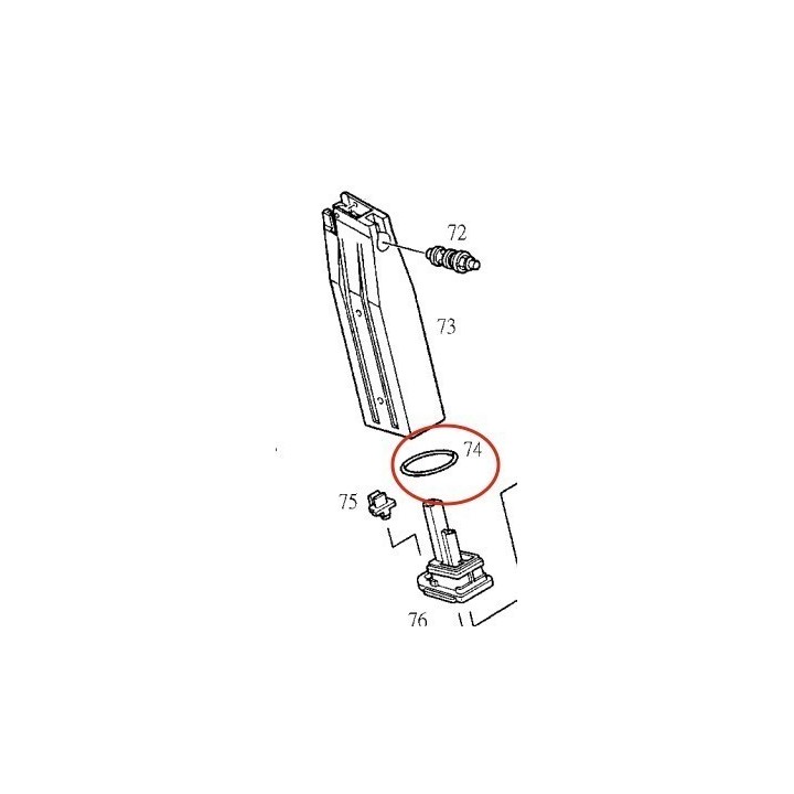 O-Ring for Magazine KJW KP-05/ 06/ 07