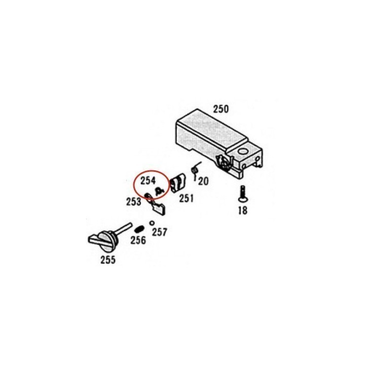Selector Lever Hook Spring for KSC / KWA Glock 18C