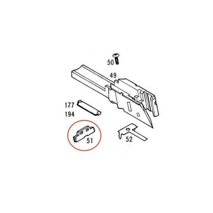 Slide Lock Up Block for KSC / KWA Glock