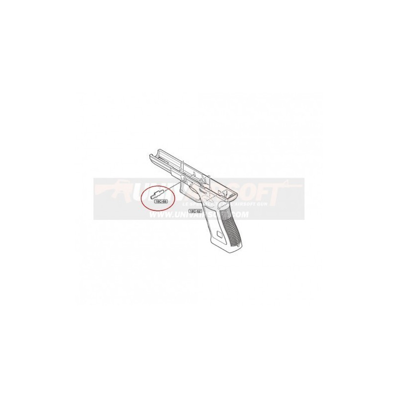 Slide Lock Up Block for Marui Glock 18C