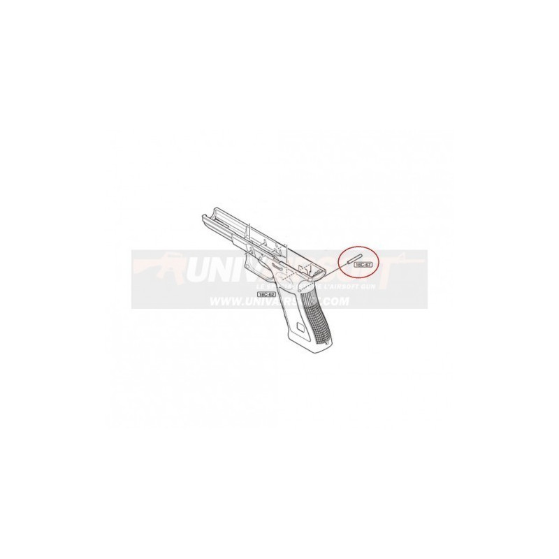 Rear Pin for Marui Glock 18C