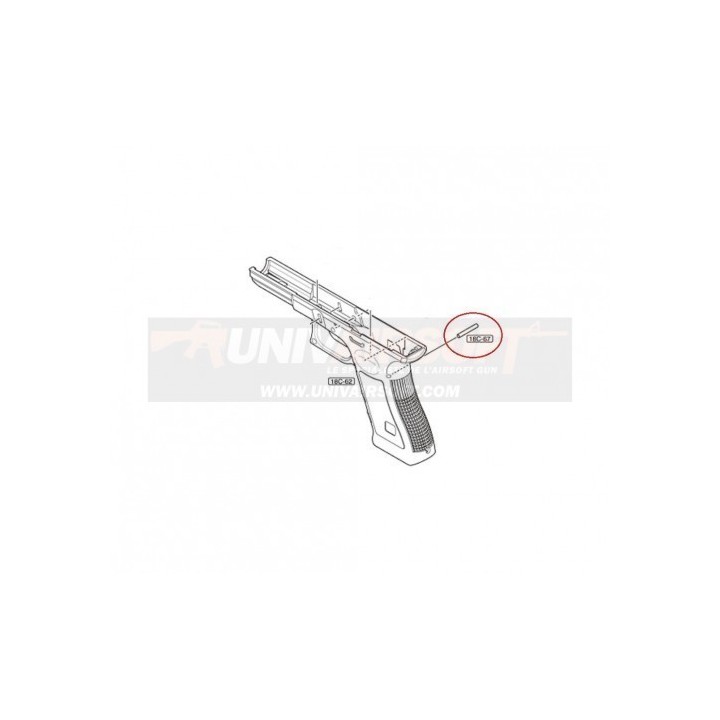Rear Pin for Marui Glock 18C