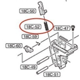 Disconnector Spring for Marui Glock 18C
