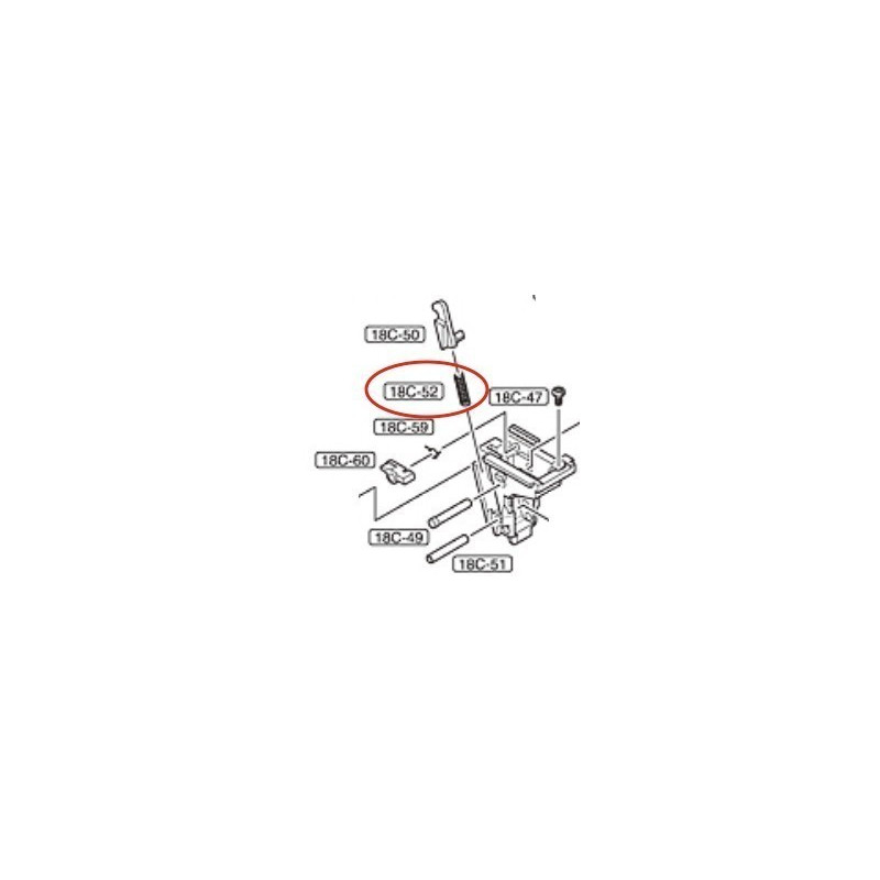 Disconnector Spring for Marui Glock 18C