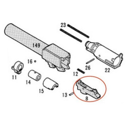 Inner Barrel Base for KSC / KWA Glock 19