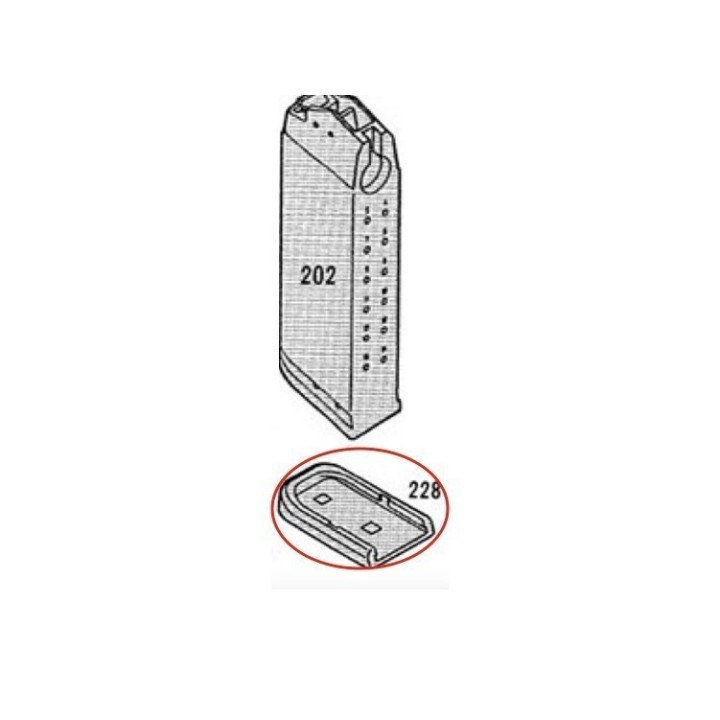 Magazine Base Plate for KSC / KWA Glock 19