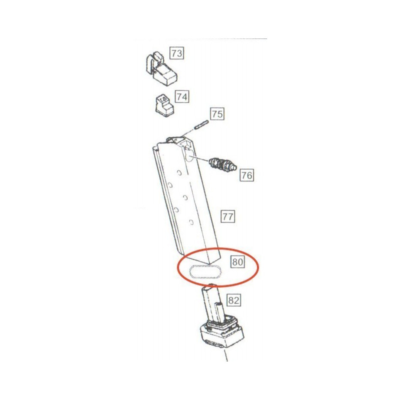 Magazine Base Block Seal for WE M1911