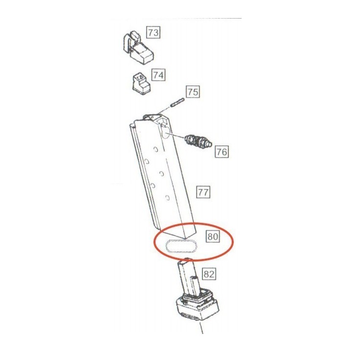 Magazine Base Block Seal for WE M1911