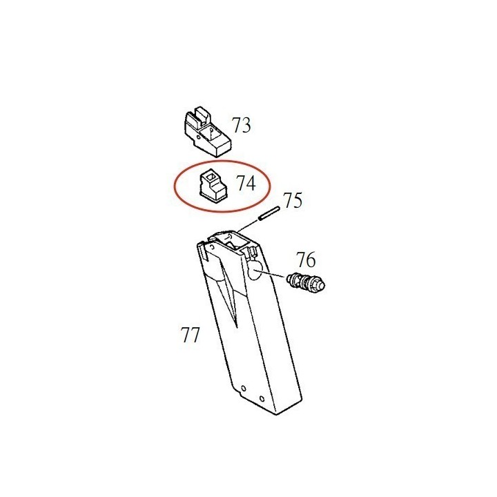 Magazine Gasket for KJW KP-01 P226
