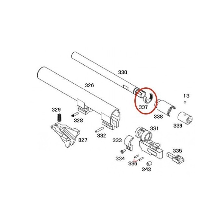 Ajust Ring Guide for KSC / KWA M9