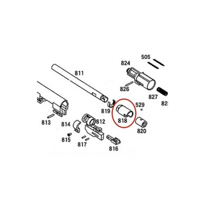 Hop Up Chamber for KSC / ASG M93RII