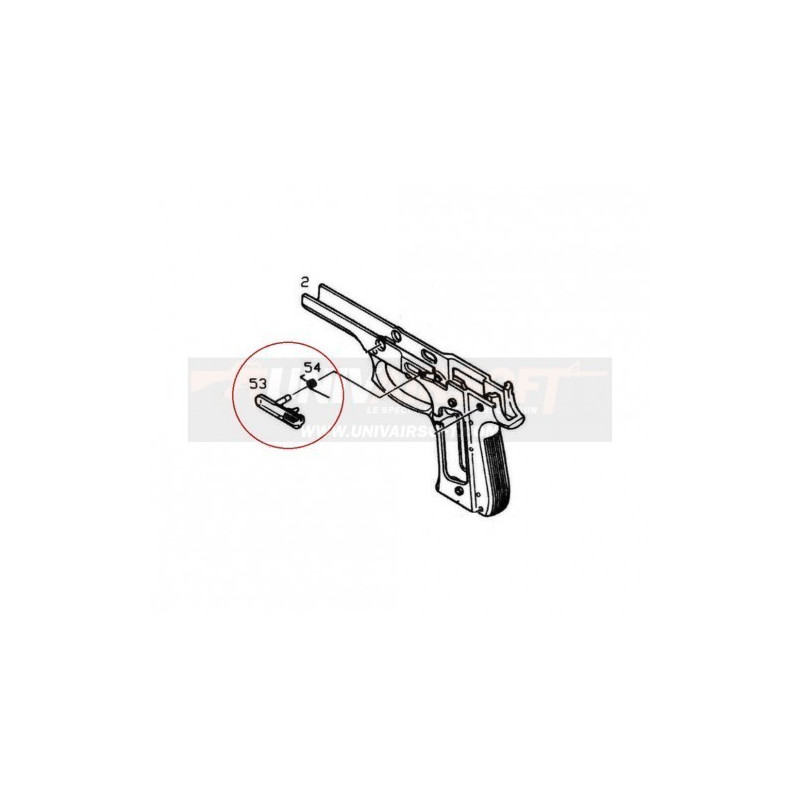 Slide Stop Lever for KJW / ASG M9