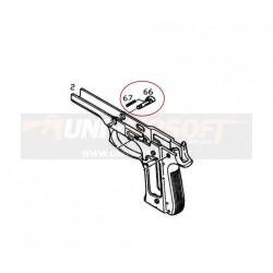 Disassembling Latch Release button for KJW M9