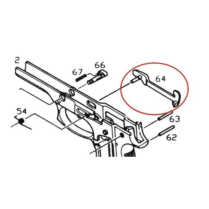 Transfer Bar for KJW / ASG M9