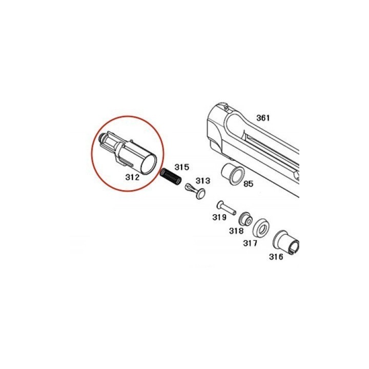 Nozzle for KSC / KWA M9