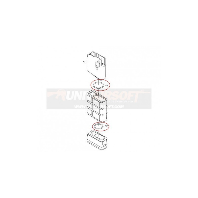 O-Ring Magazine for KJW M4 GBBR