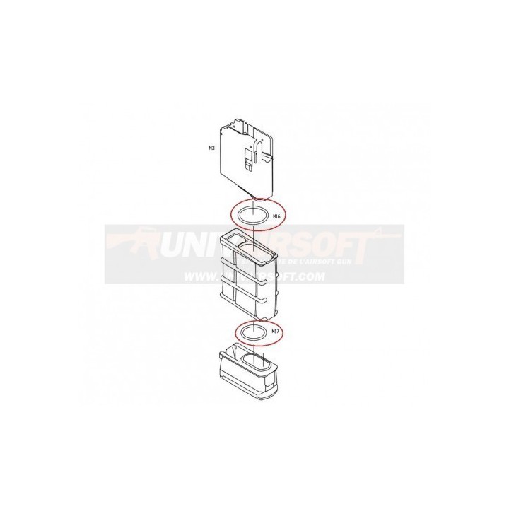 O-Ring Magazine for KJW M4 GBBR