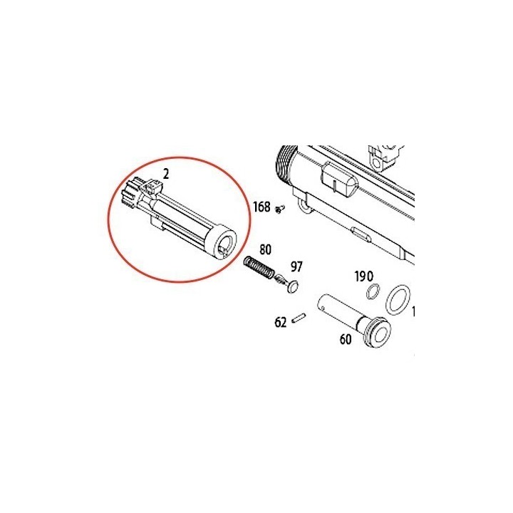 Nozzle for KSC / KWA LM4 GBBR