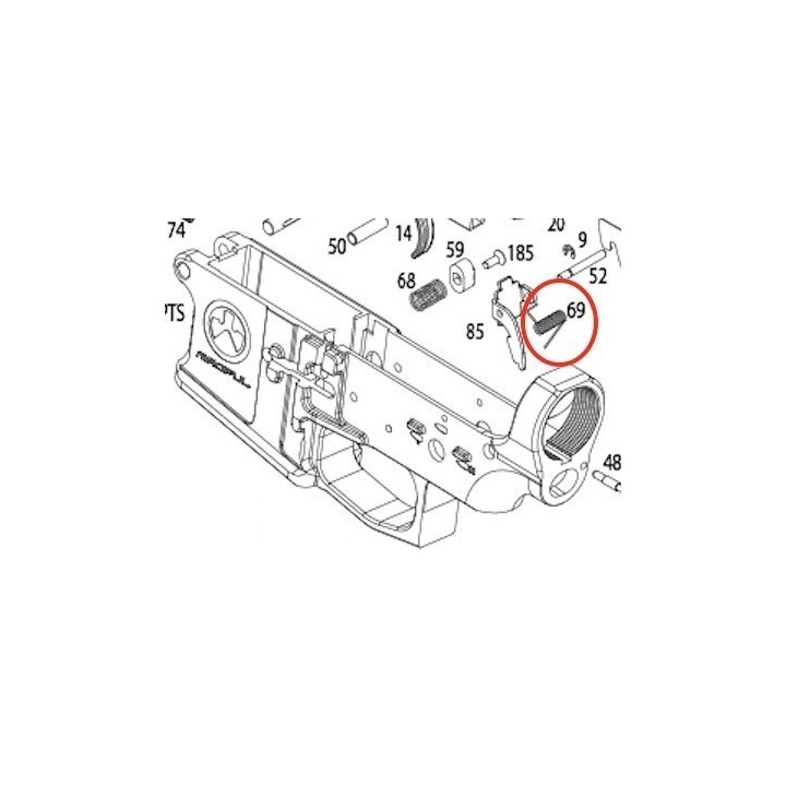 Full Auto Sear Spring for KSC / KWA LM4 GBBR