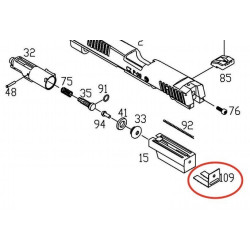 Piston Block Plate for KJW / ASG CZ75 P09