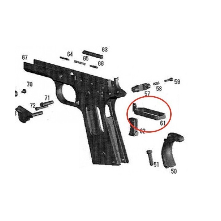 Trigger Bar for KSC / KWA M1911