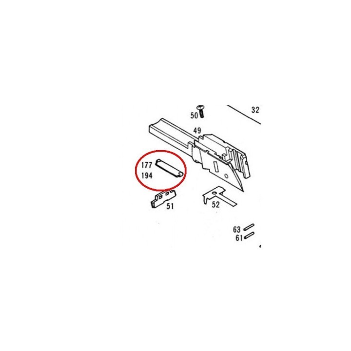 Maneplate for KSC / KWA Glock