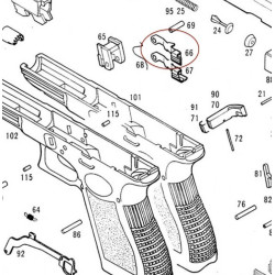 Slide Stop Lever for KSC / KWA Glock