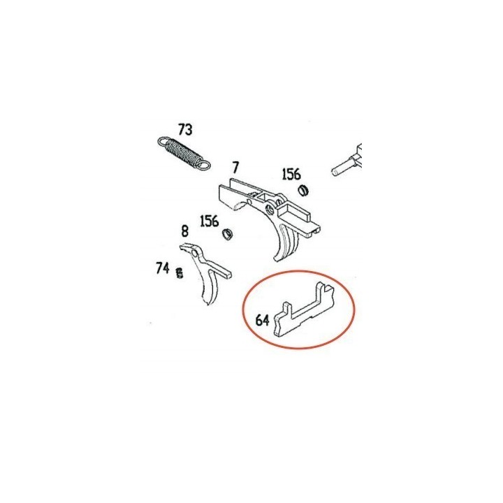 Latch for KSC / ASG MP9