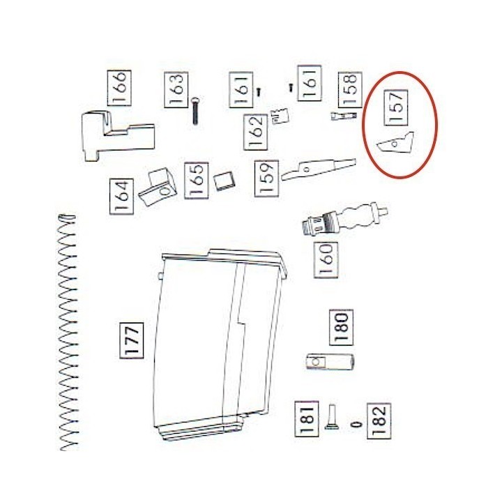 Part n°157 for WE M4 GBBR