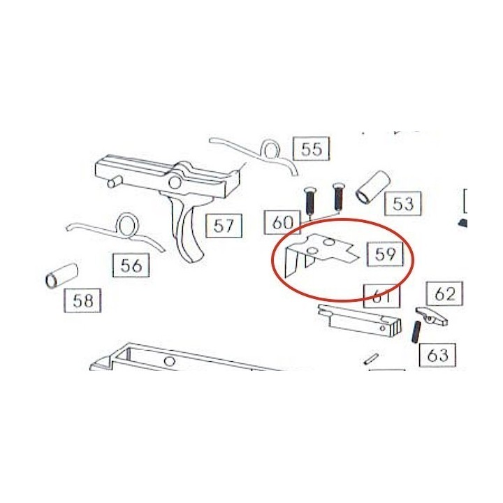 Part n°59 for WE M4 GBBR