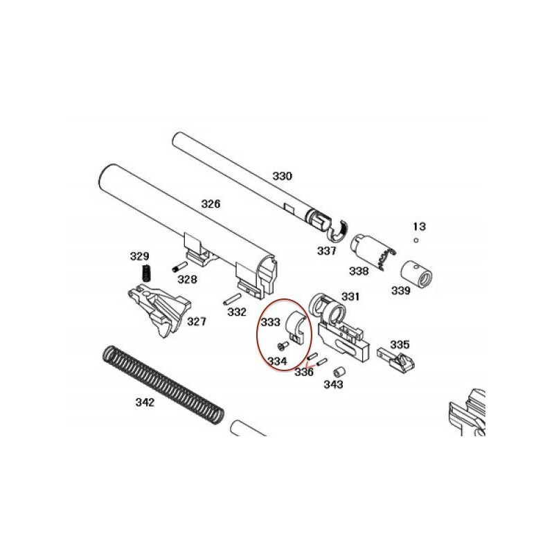 Barrel Block for KSC / KWA M9