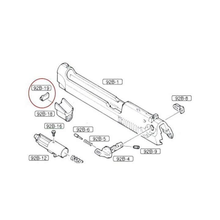 Part 92B-19 for Marui M9