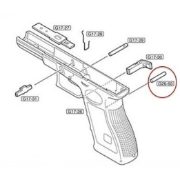 Rear Pin for Marui Glock 17 / G26