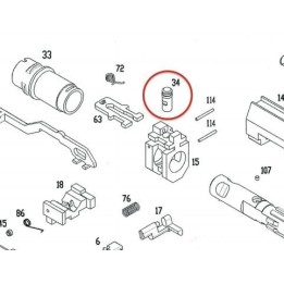 Lock Pin for KSC / ASG MP9