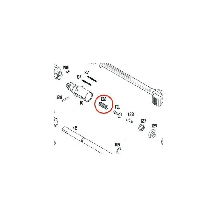 Plug Spring GK for KSC / ASG MP9