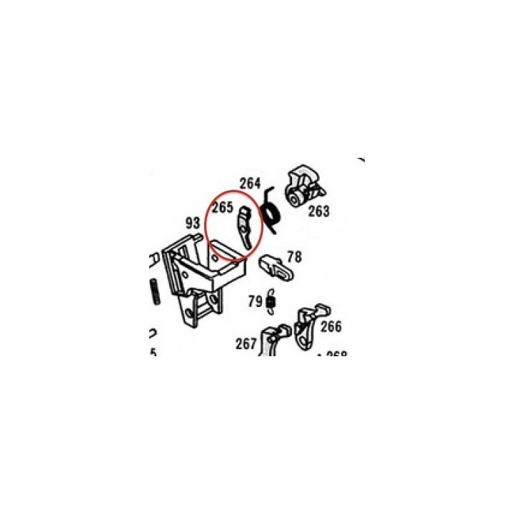 Left Sear Disconnector for KSC / KWA Glock 18C