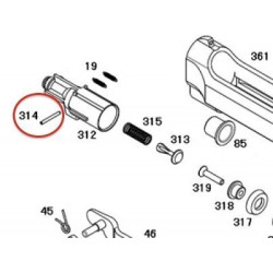 Jet Nozzle Pin for KSC / ASG M9
