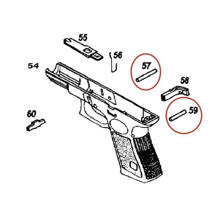 Pins Fix for KJW Glock