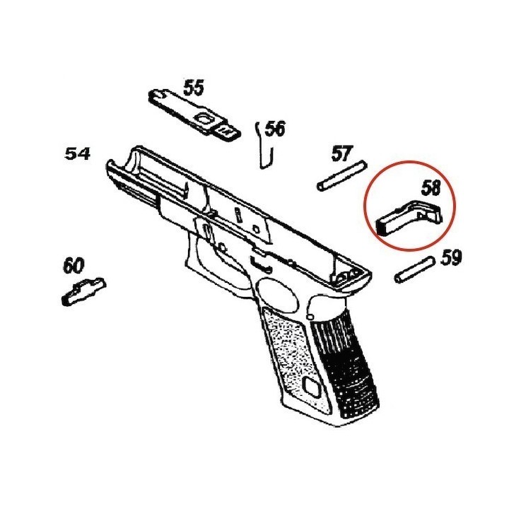 Magazine Catch for KJW Glock