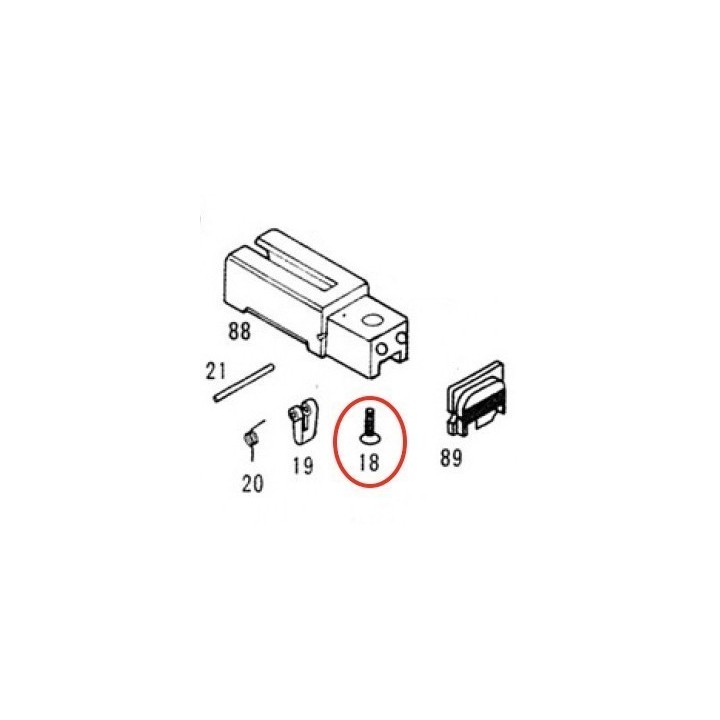 Breech Block Screw for KSC / KWA Glock