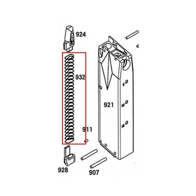 Magazine Follower Spring for KSC / ASG M9