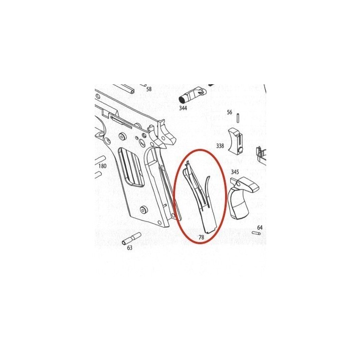 Sear Pin for KSC / KWA M1911