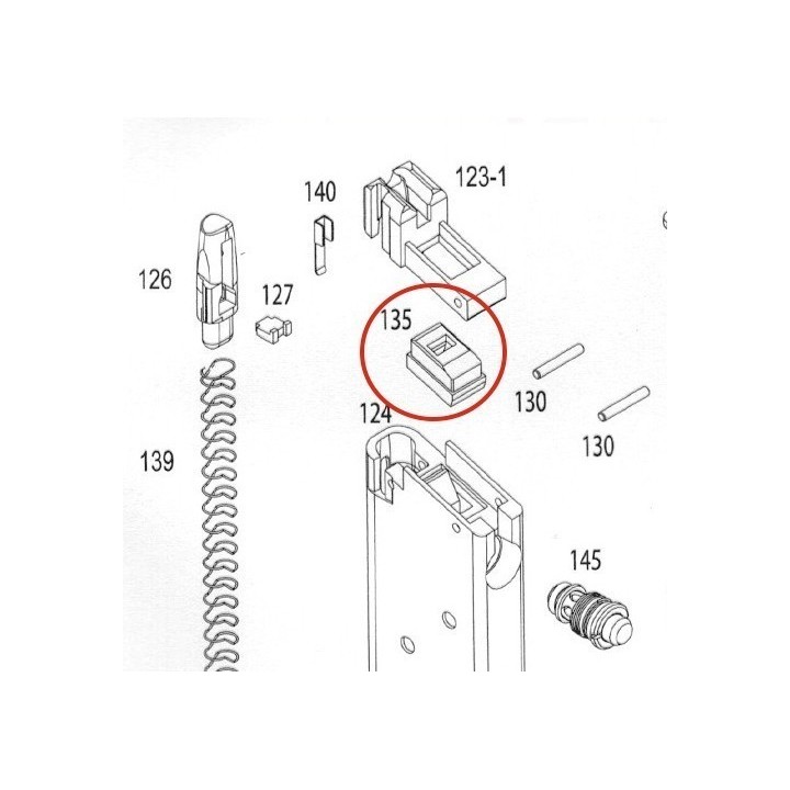 Magazine Gasket for KSC / KWA M1911