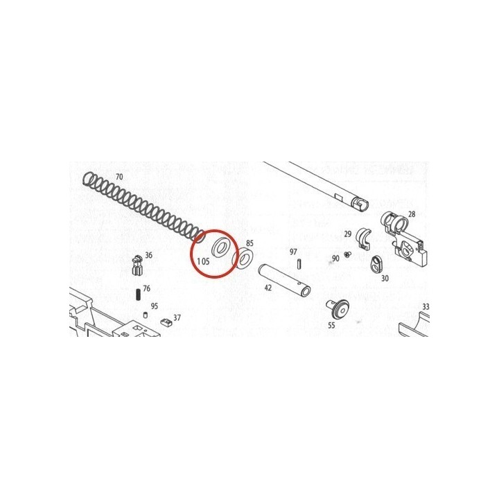 Recoil Buffer 2 for KSC / KWA M1911